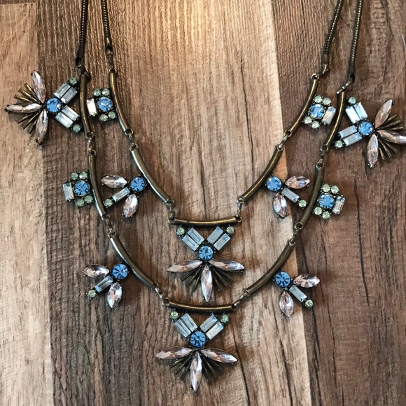 Gorgeous Pink and Blue Statement Necklace - Picture 3 of 4